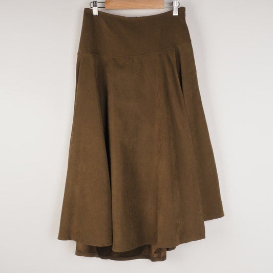 ピーチスキンフィッシュテールフレアスカート