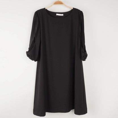 袖切り替えデザインワンピース