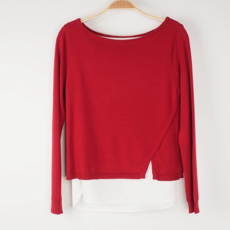 重ね着風ニット