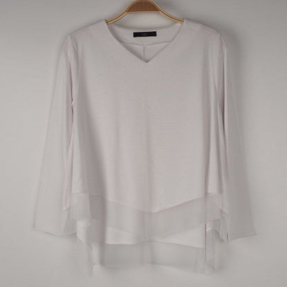 裾異素材切替えカットソー