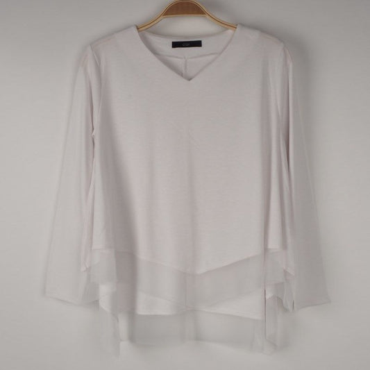 裾異素材切替えカットソー