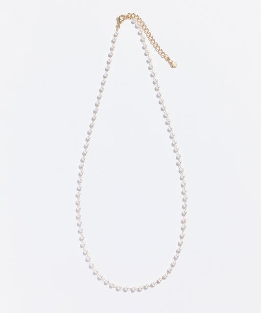 シンプルパールチェーンネックレス