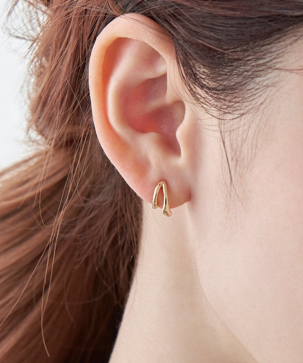 ダブルフープライトフィットイヤリング