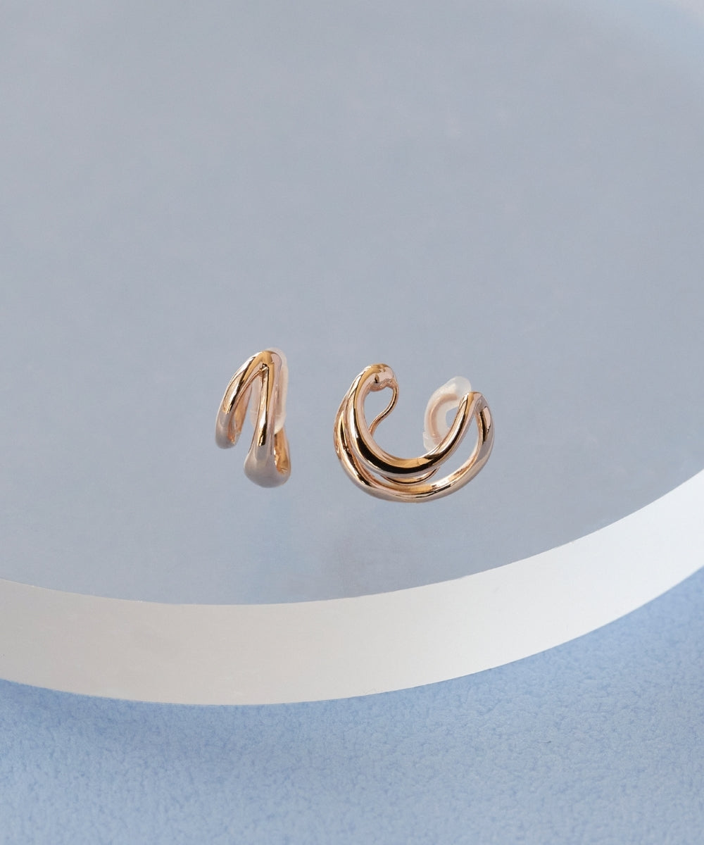 ダブルフープライトフィットイヤリング