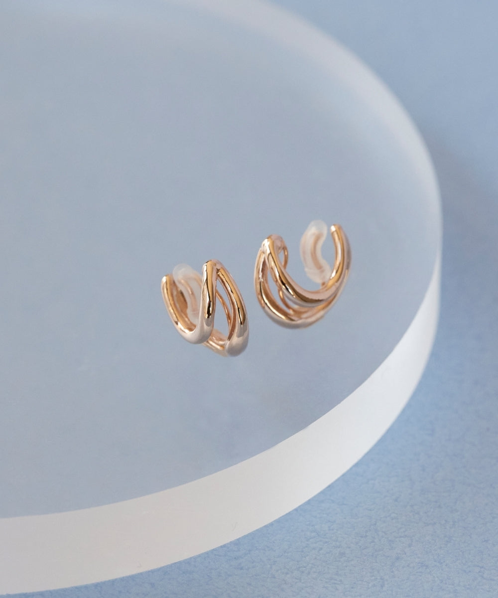ダブルフープライトフィットイヤリング
