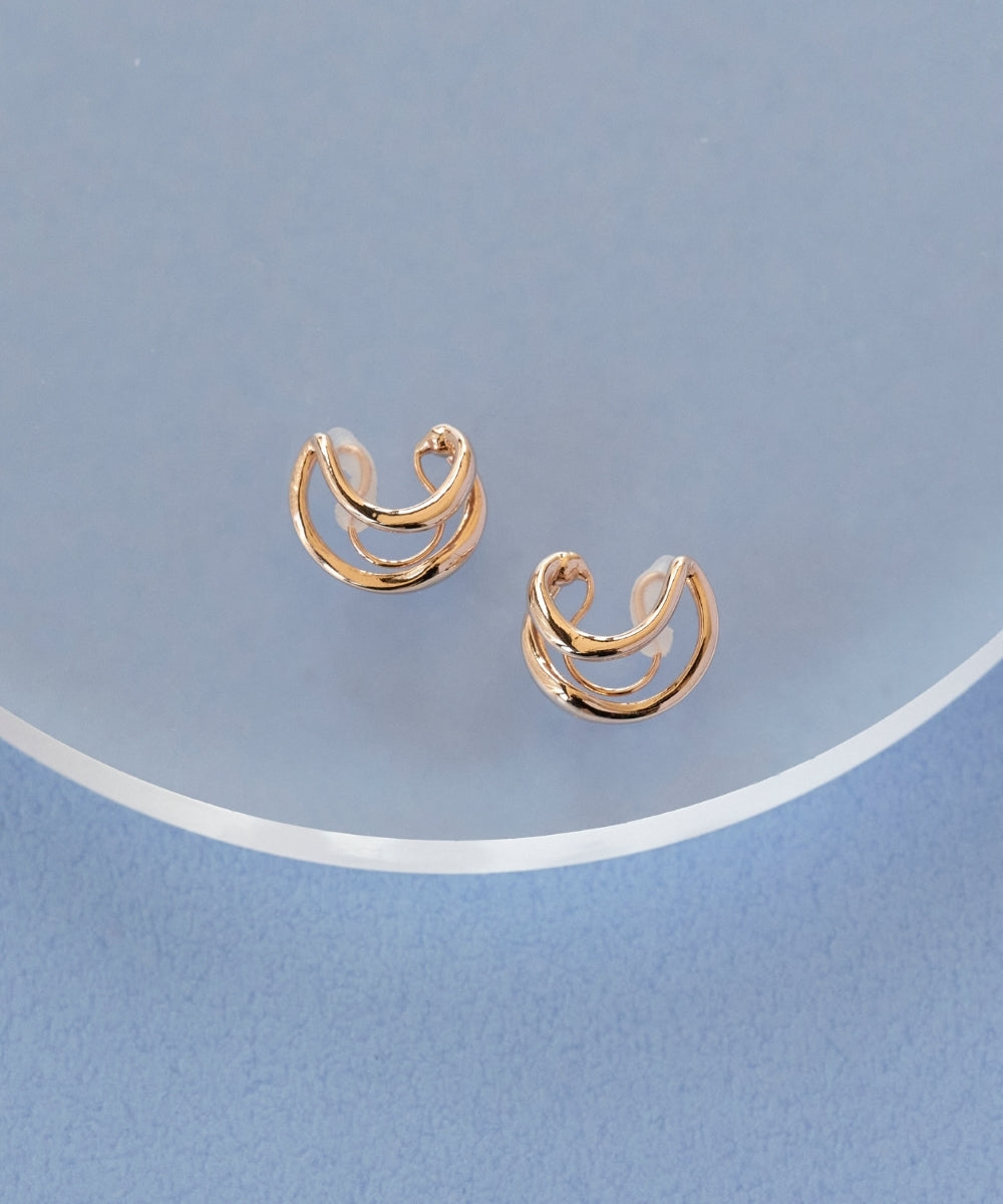 ダブルフープライトフィットイヤリング