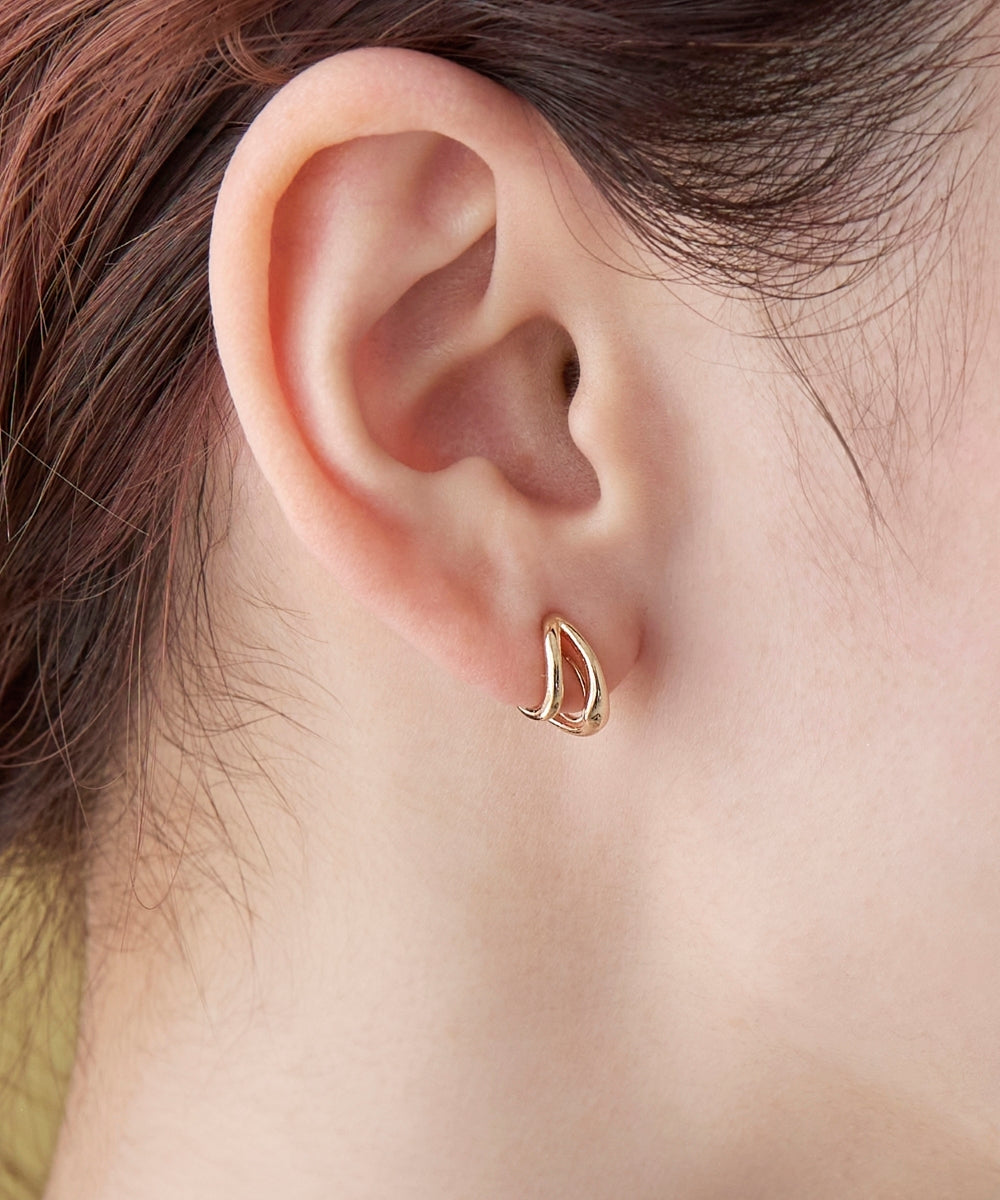ダブルフープライトフィットイヤリング