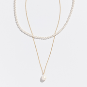 クラシカルパール2連ネックレス