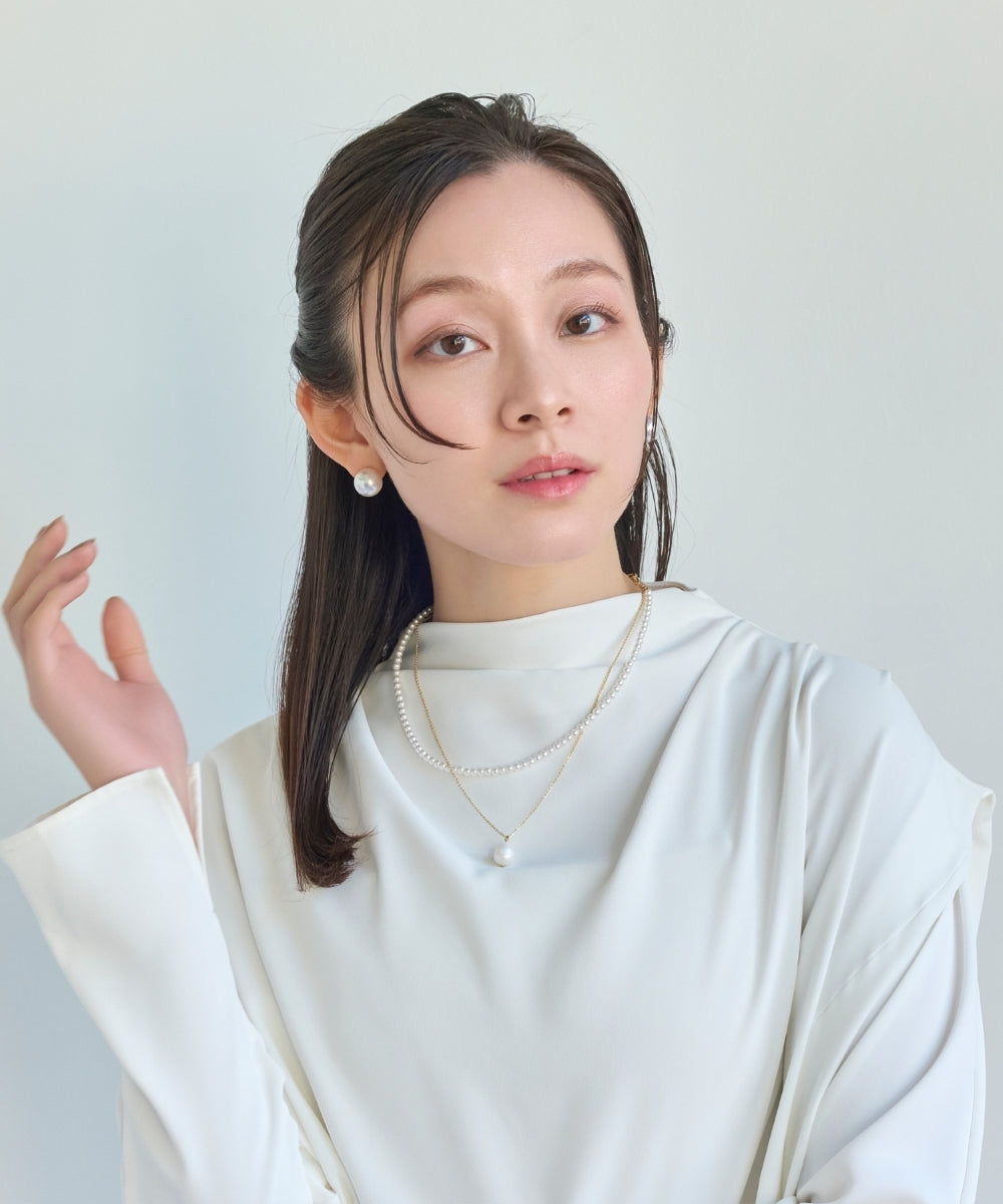 クラシカルパール2連ネックレス