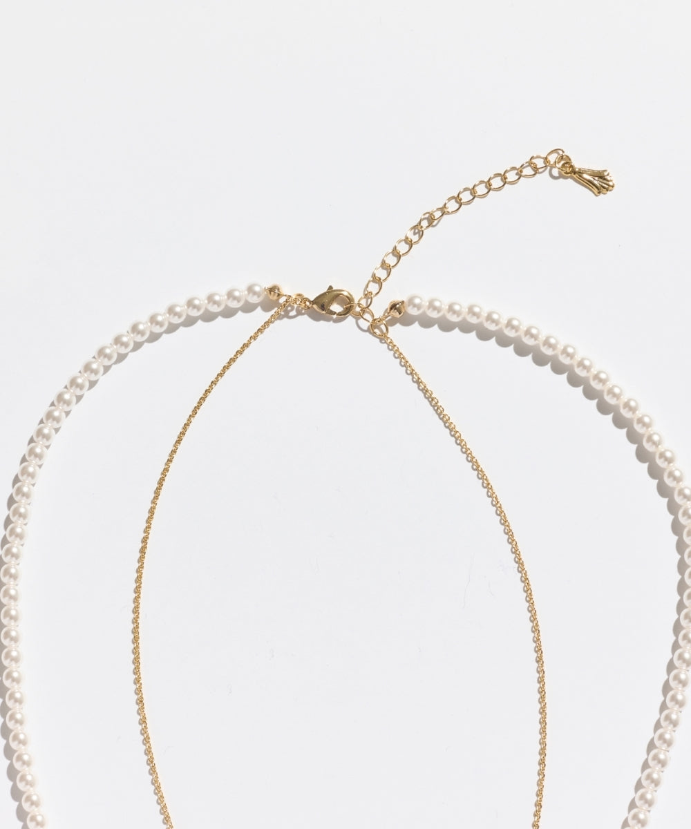 クラシカルパール2連ネックレス