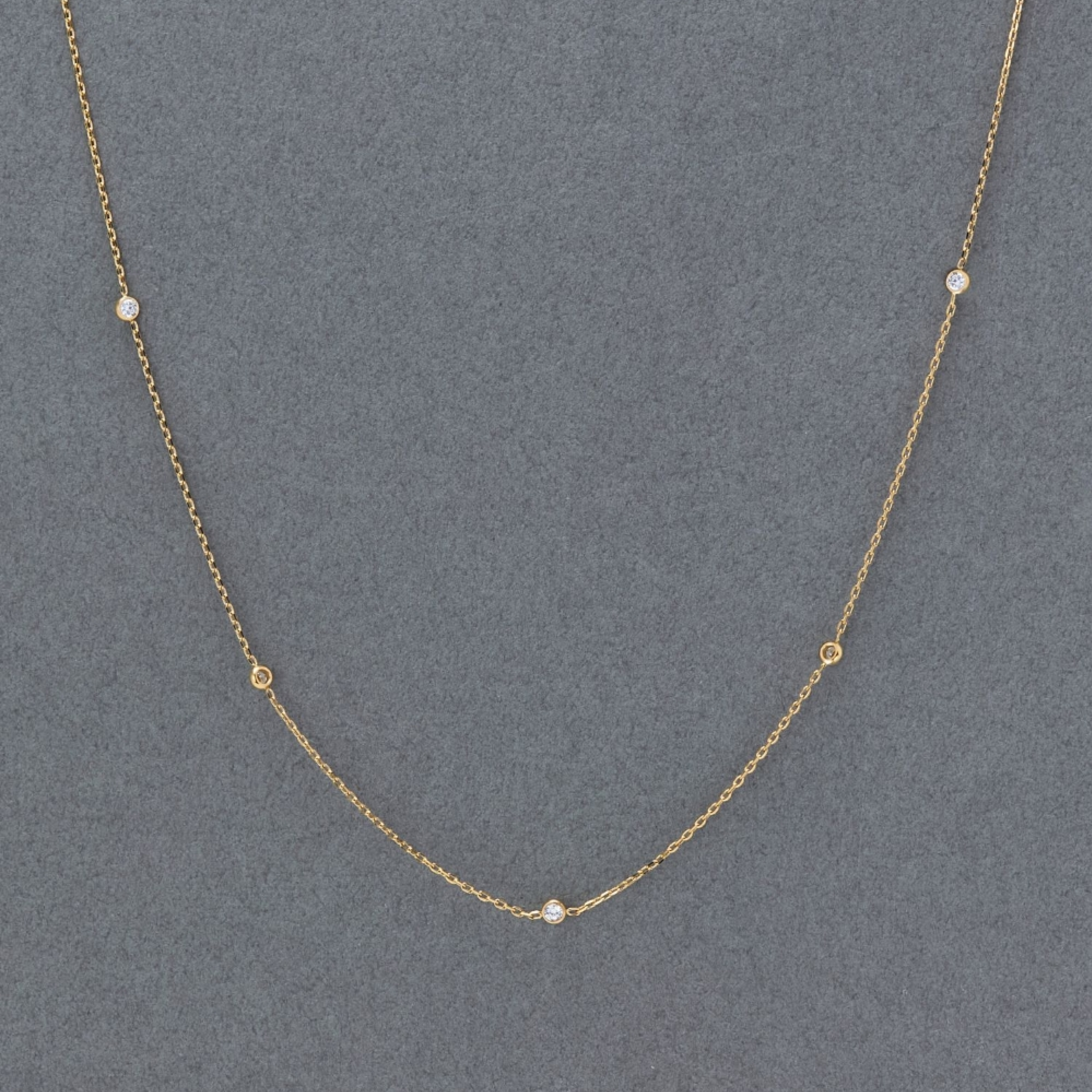 【金属アレルギー対応】ステーションビジューチョーカー