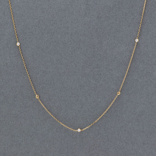 【金属アレルギー対応】ステーションビジューチョーカー