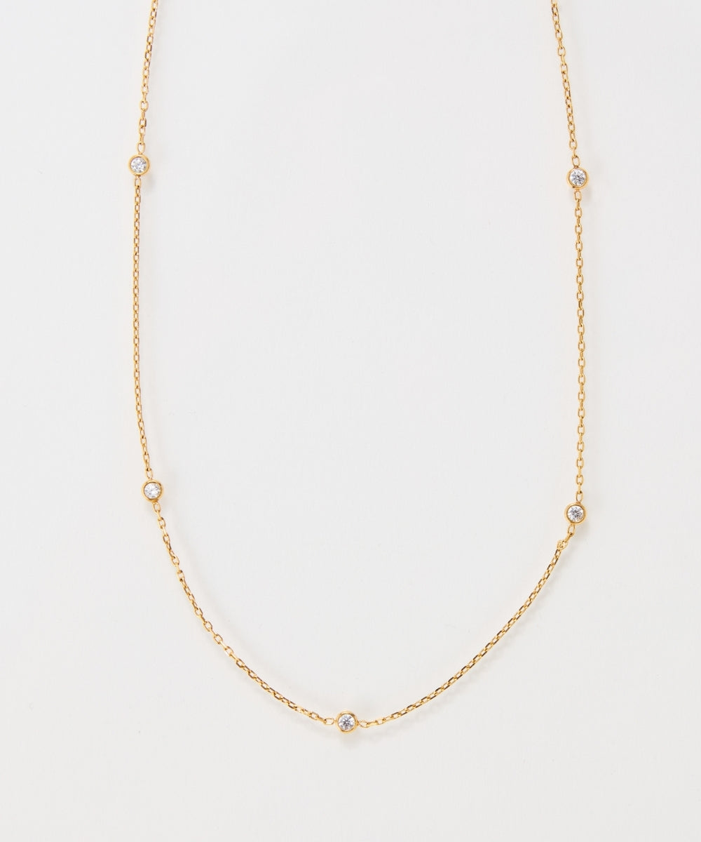 【金属アレルギー対応】ステーションビジューチョーカー