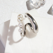 ドレッシングパールイヤーカフ