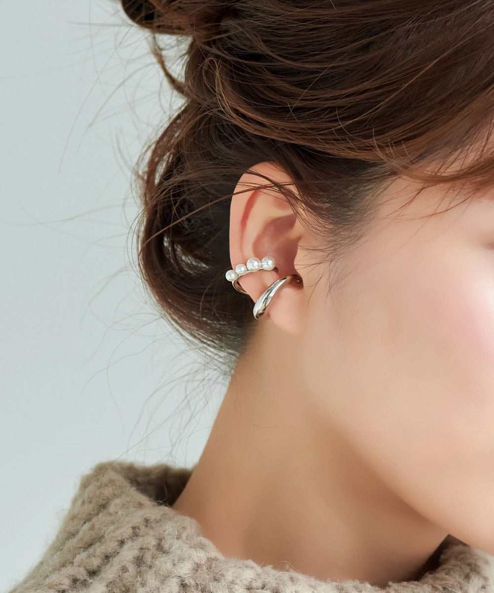 ドレッシングパールイヤーカフ