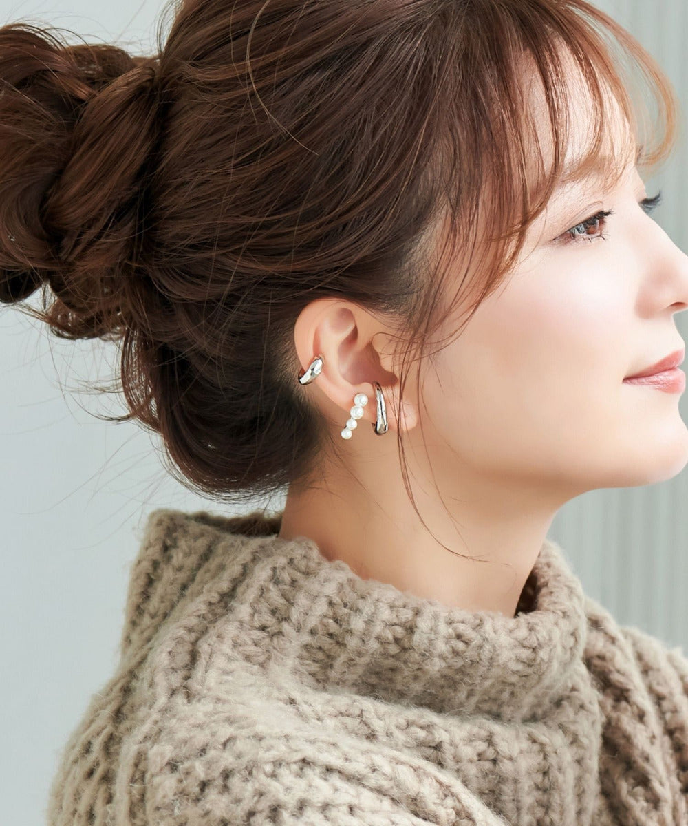 ドレッシングパールイヤーカフ