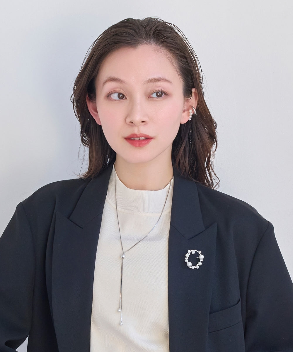 ドレッシングパールイヤーカフ