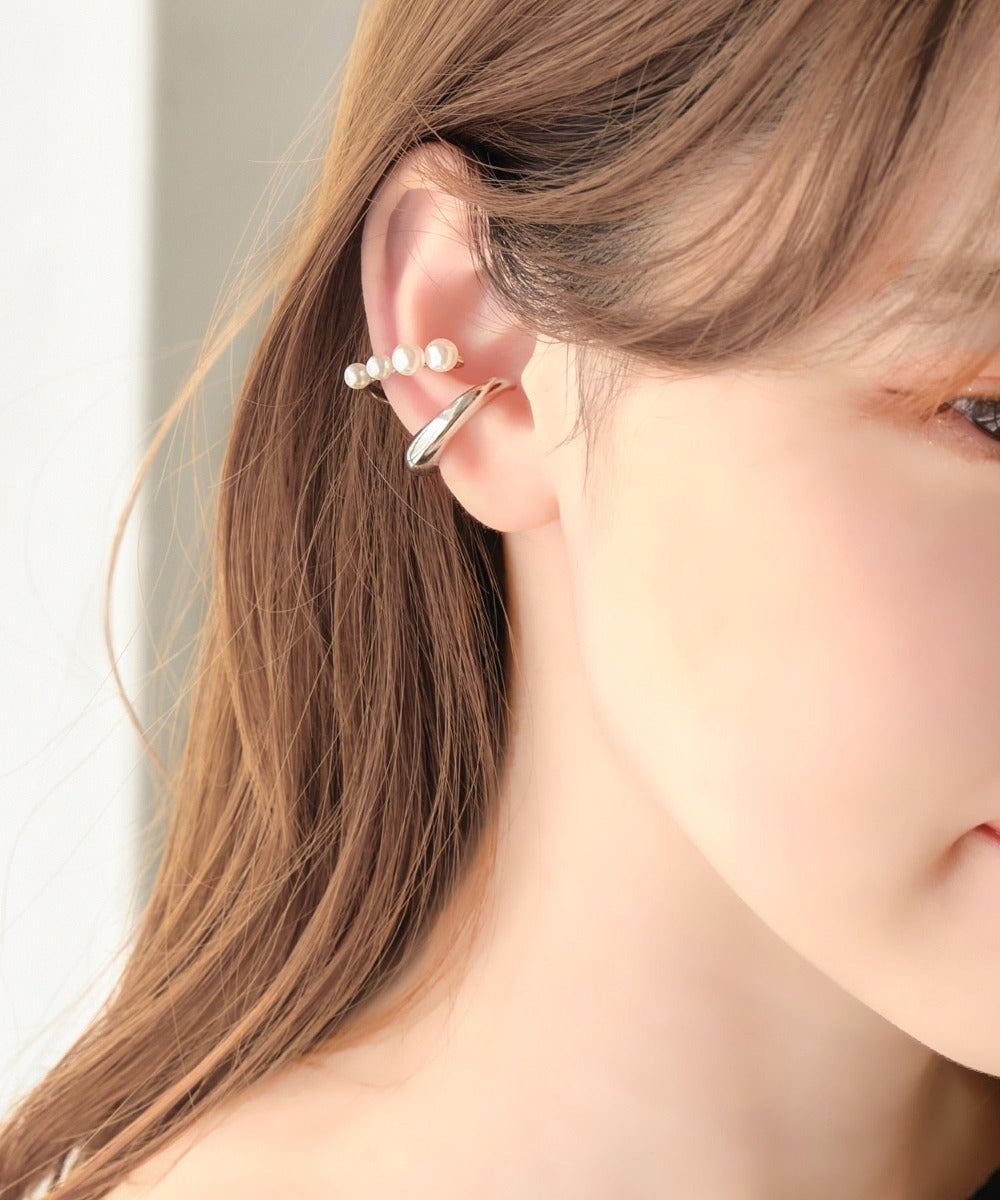 ドレッシングパールイヤーカフ