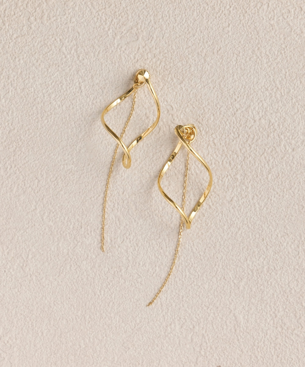 2wayグレースツイストラインイヤリング