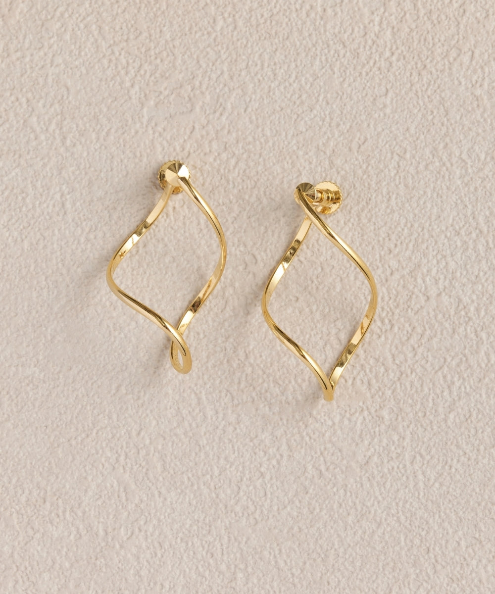 2wayグレースツイストラインイヤリング