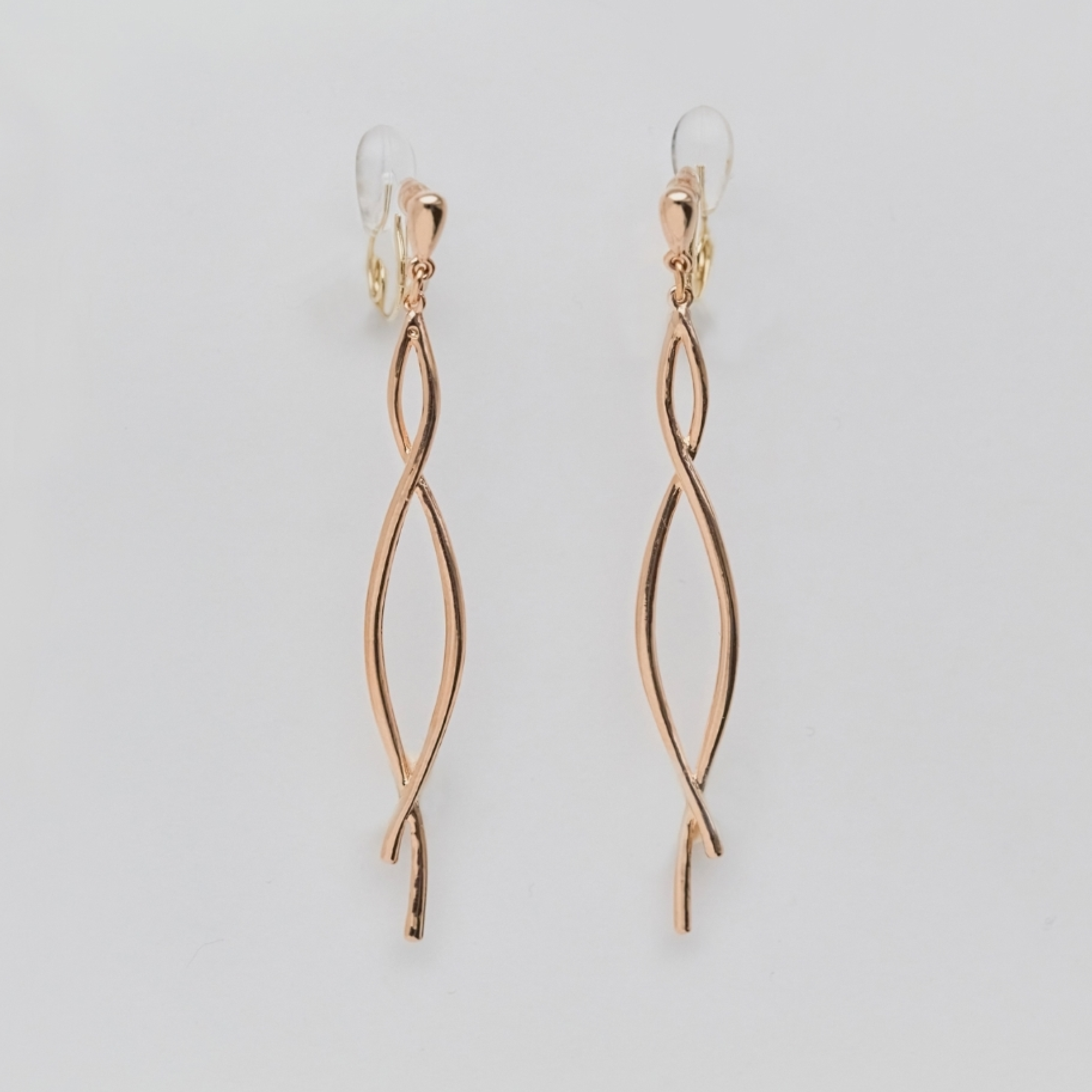 【金属アレルギー対応】スウィングクリスタルループフィットイヤリング