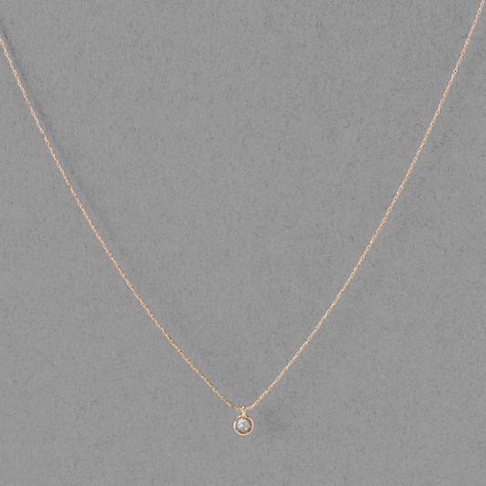 プチベゼルストーンネックレス