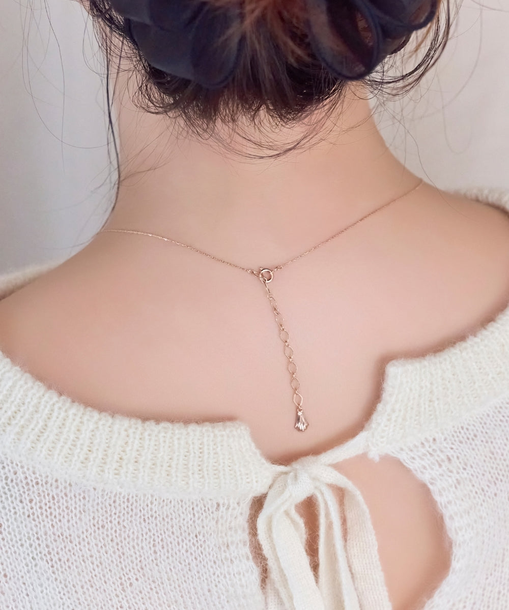 プチベゼルストーンネックレス