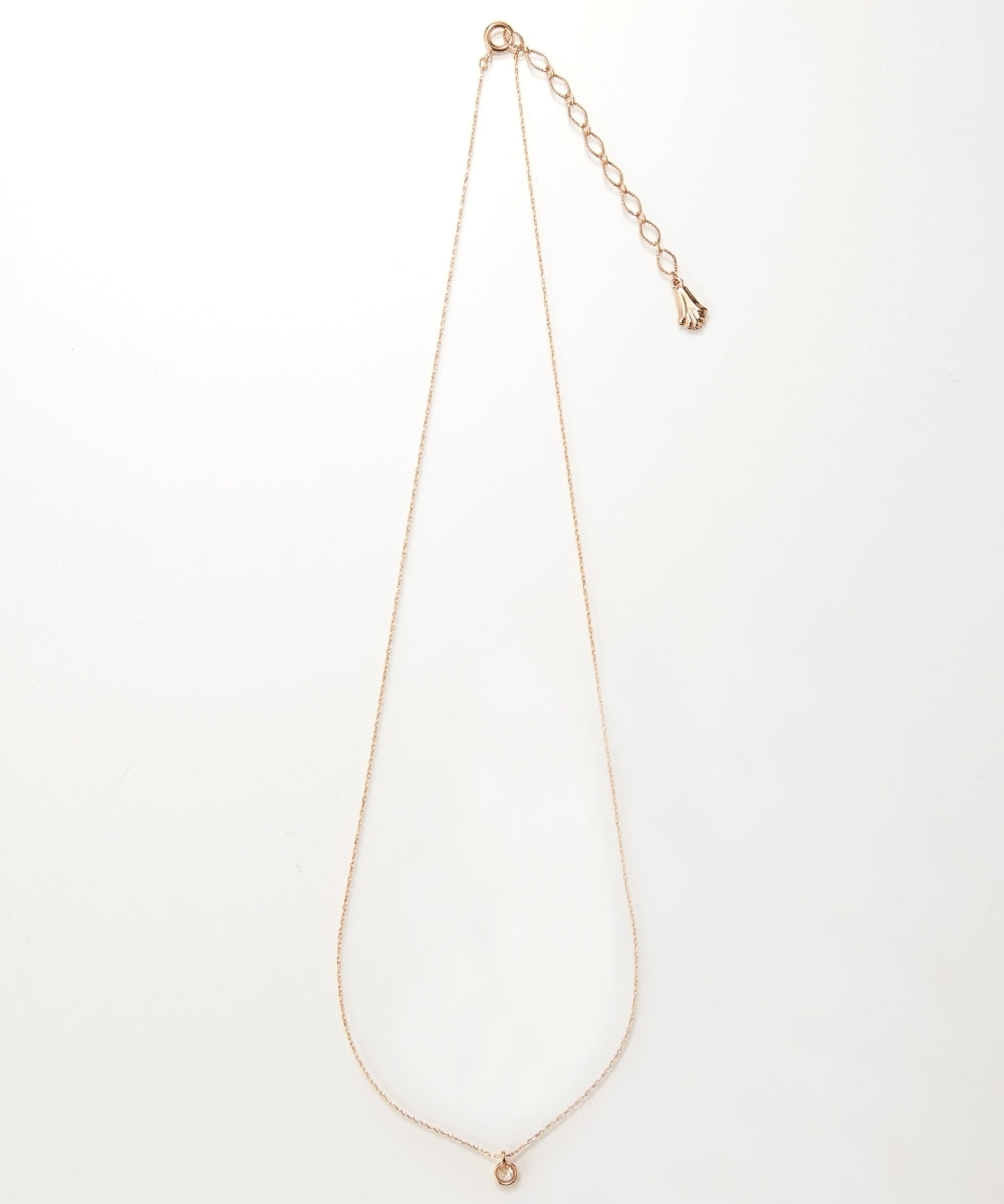 プチベゼルストーンネックレス