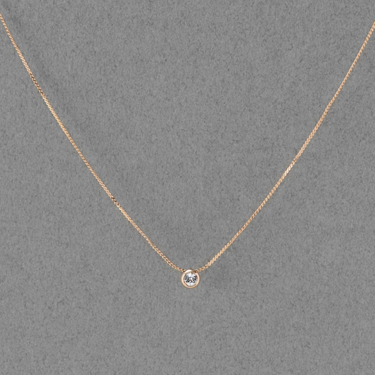 シャインベゼルセッティングネックレス