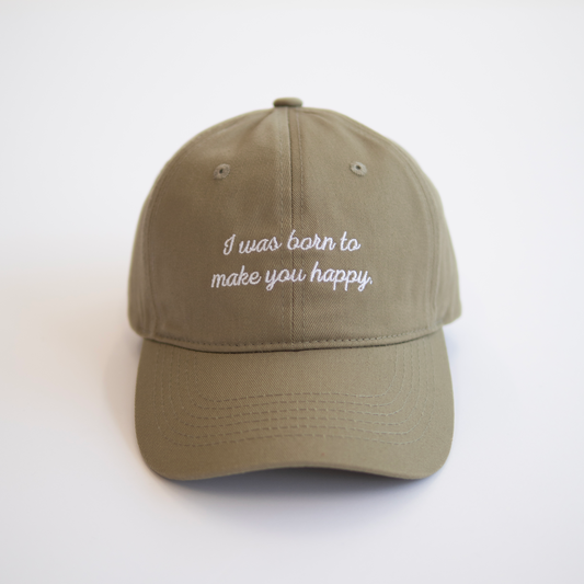 Cotton Message Cap【カーキ】
