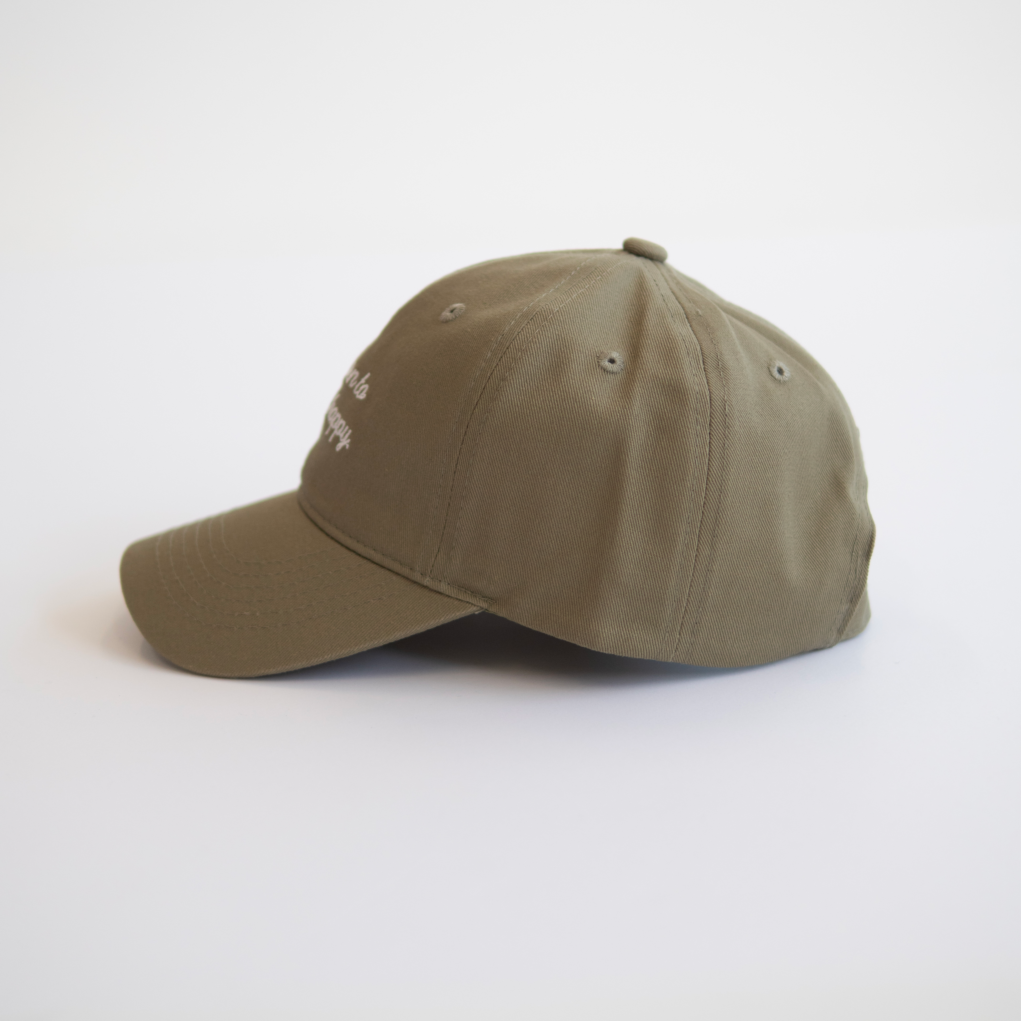 Cotton Message Cap【カーキ】