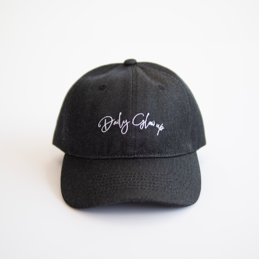 Lettering Denim Cap【ブラック】