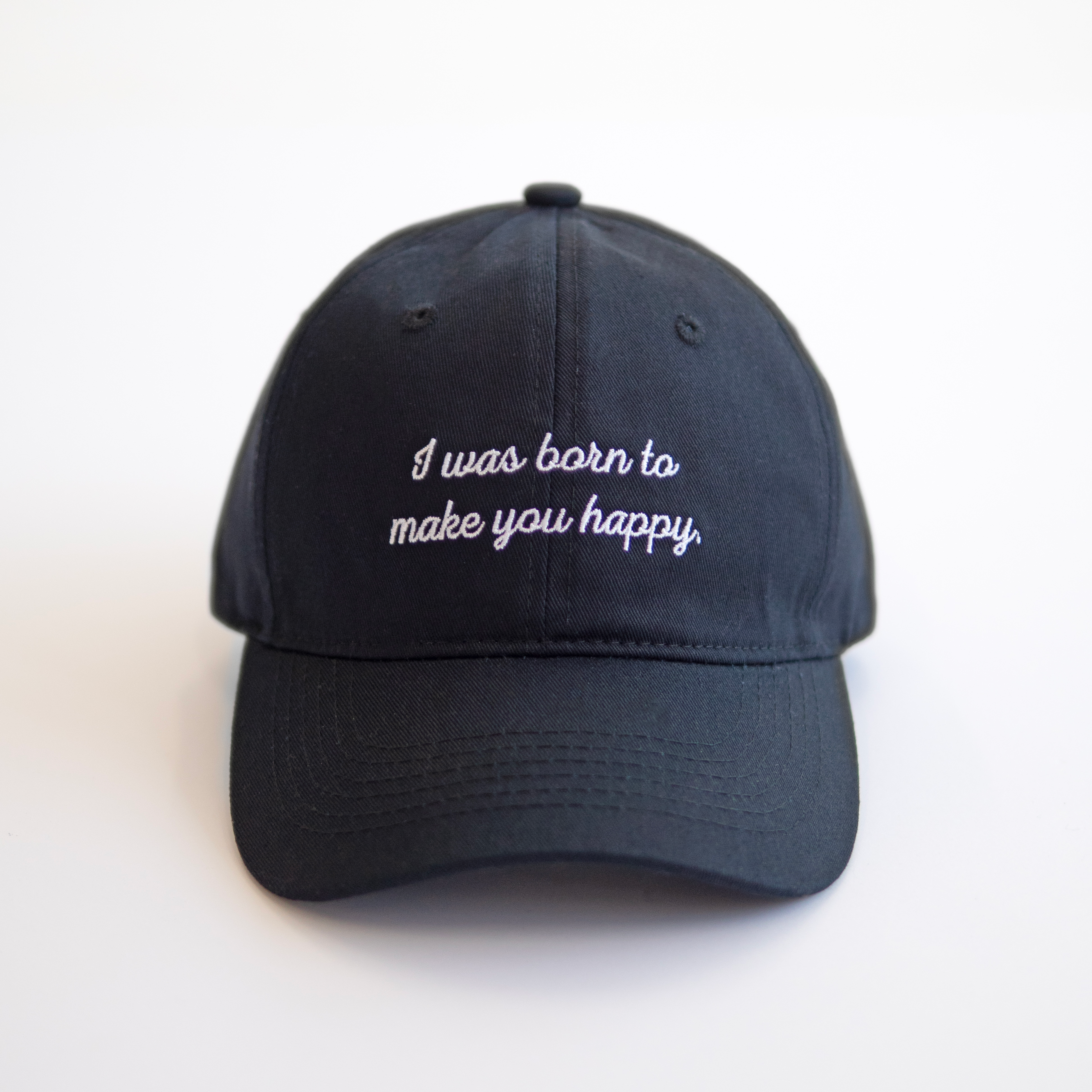 Cotton Message Cap【ブラック】