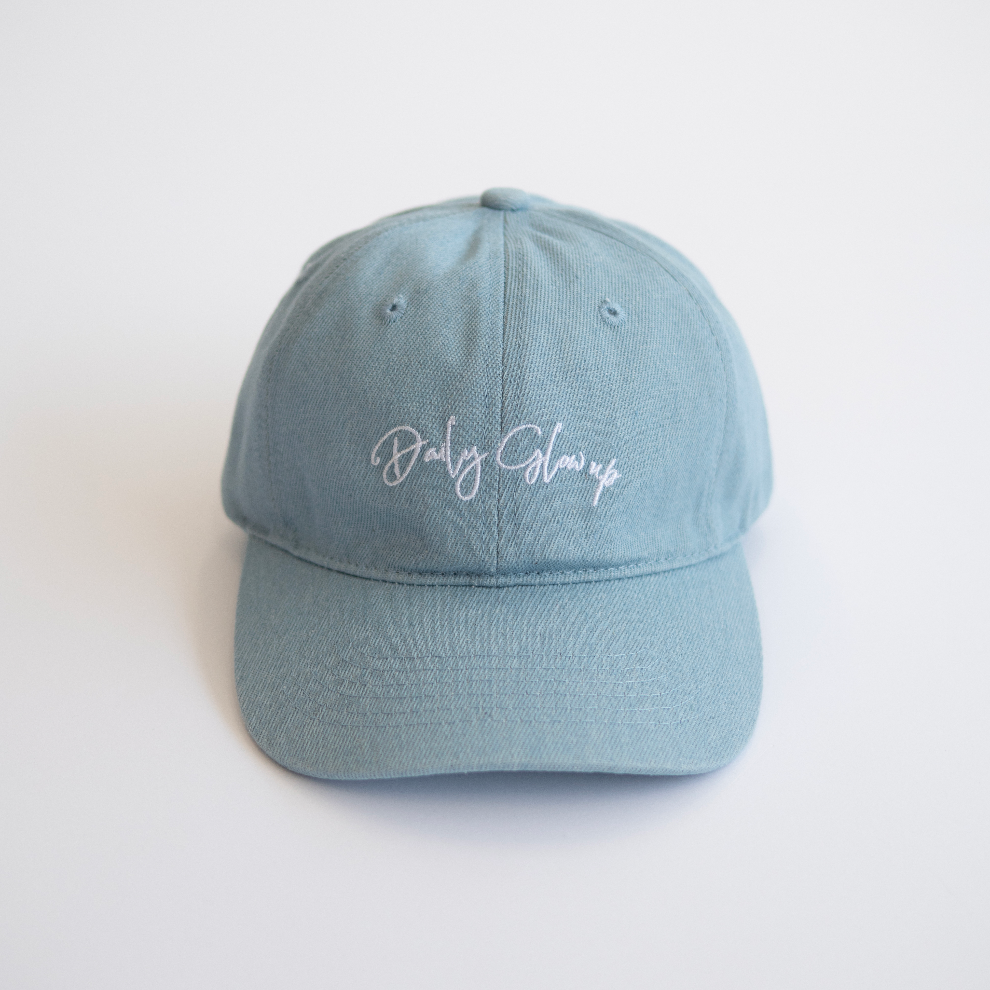 Lettering Denim Cap【ライトブルー】