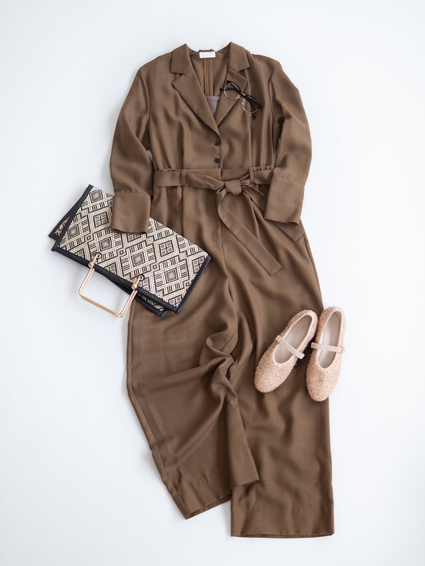 ラウンドファー パンプス【ピンクラメ】