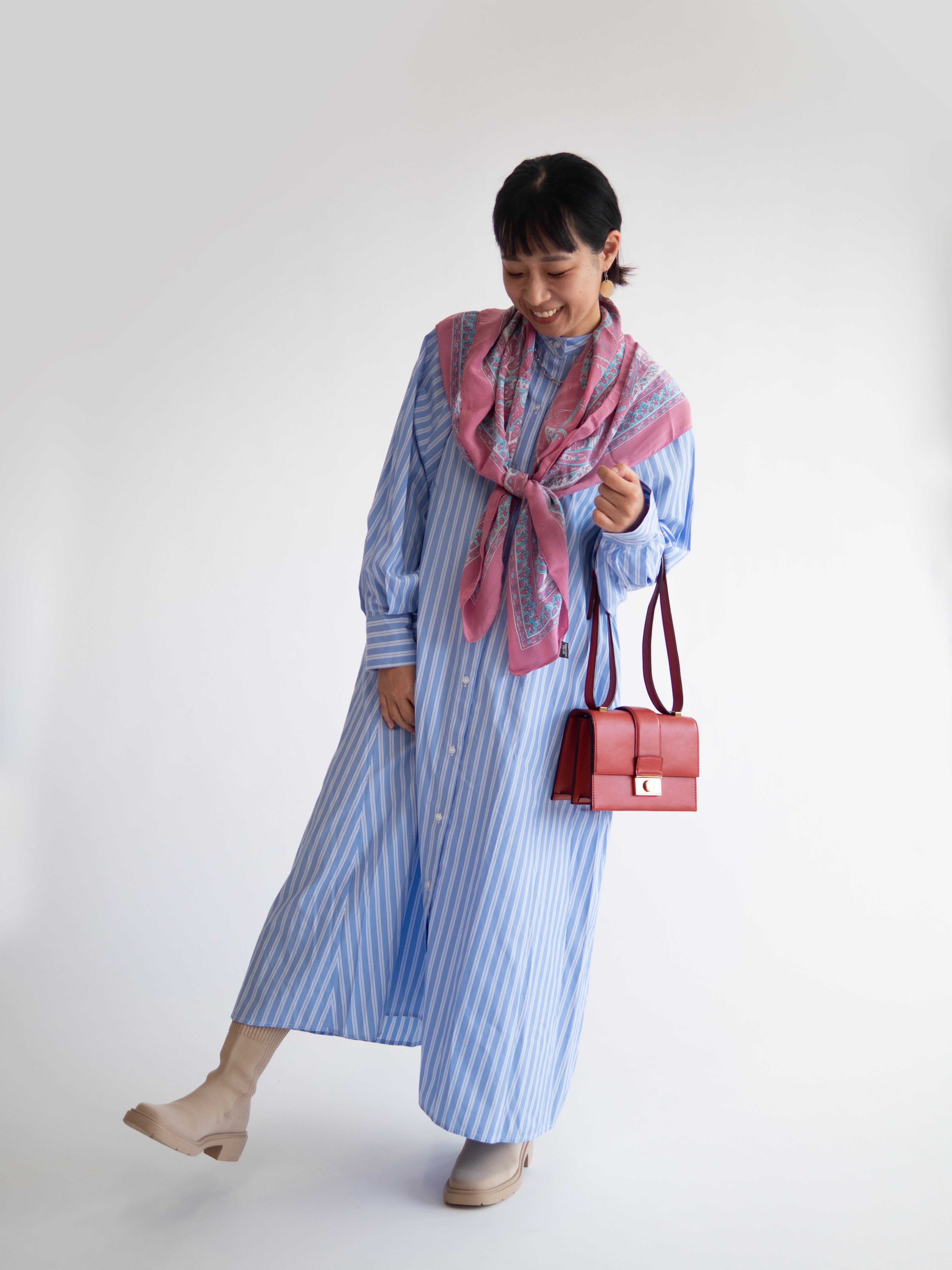 サイドゴアブーツ【ベージュ】