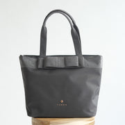 【再入荷待ち受付】RIBBON BRICK A4 tote【ライトグレー】