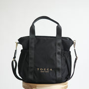 【9月中旬発送予定】SANA sidepocket tote【ブラック】