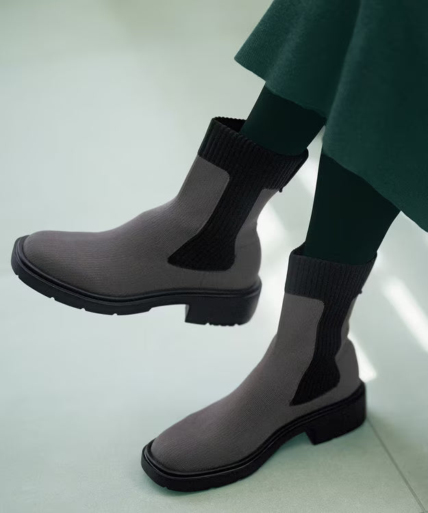 サイドゴアブーツ【ダークブラウン】