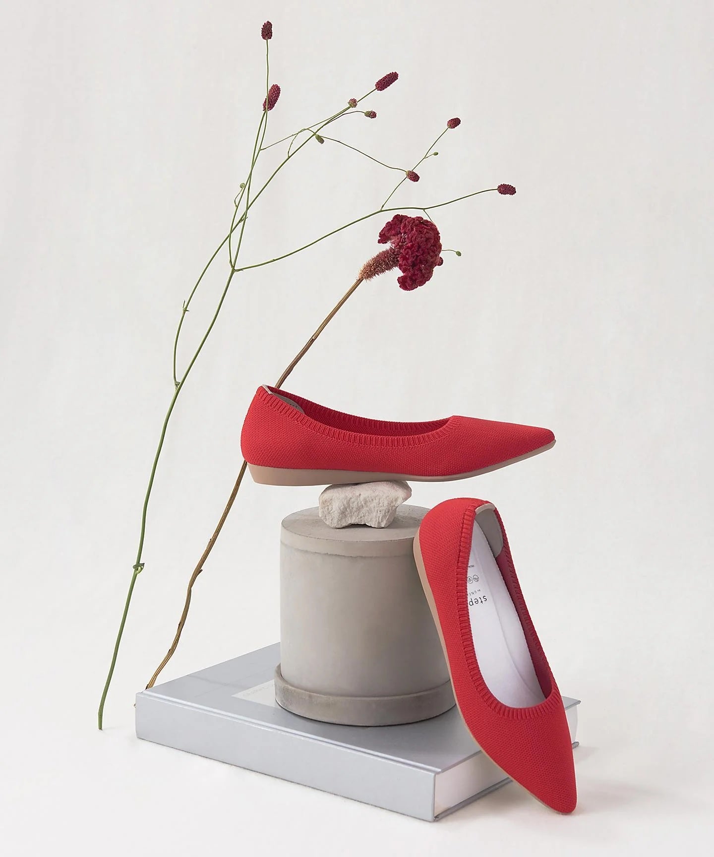 ベーシック ポインテッド パンプス【レッド】