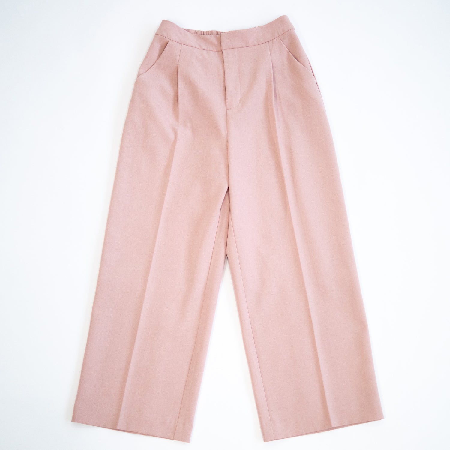 ベーシックワイドパンツ【ピンク】