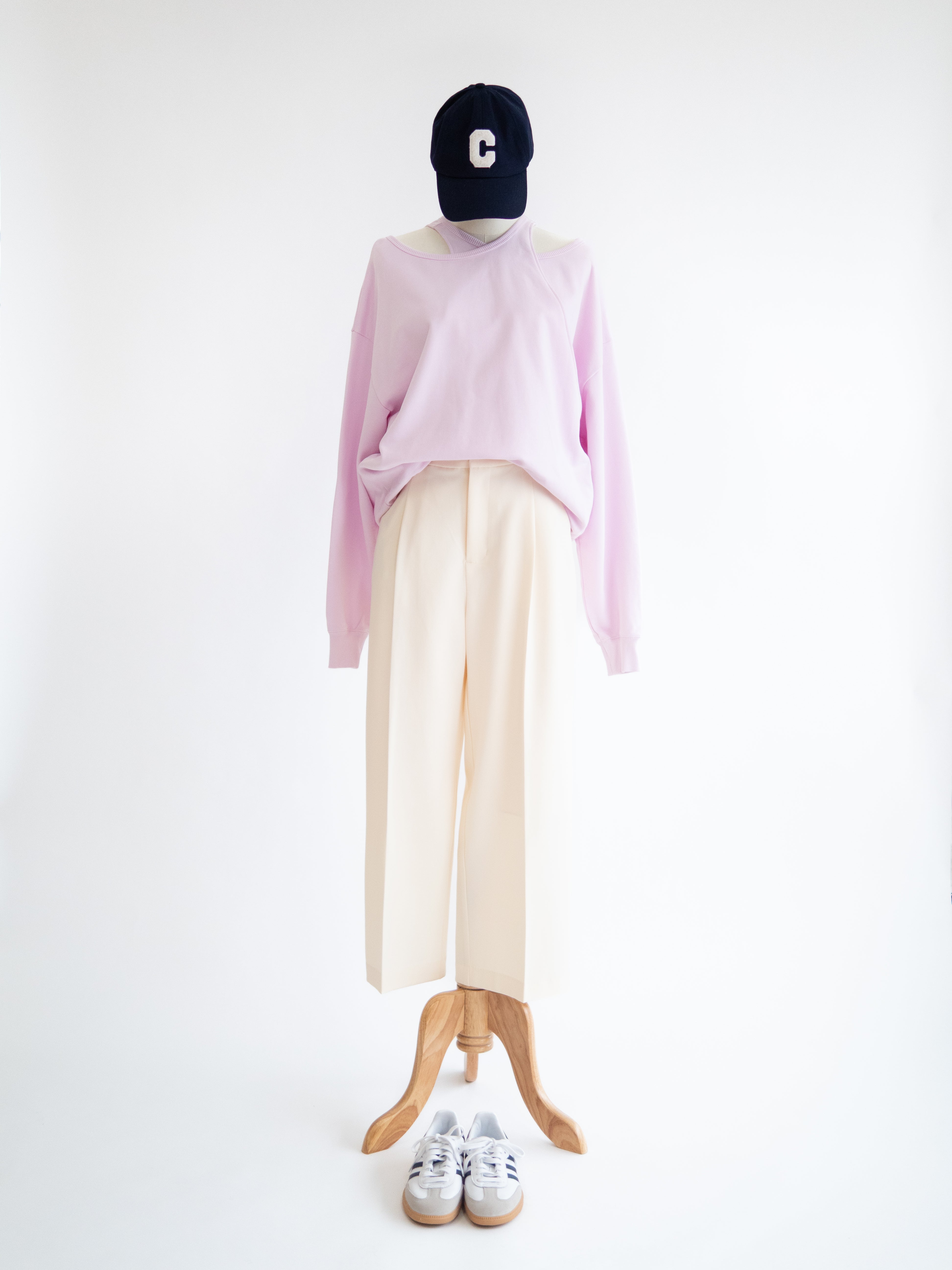 ベーシックワイドパンツ【ホワイト】