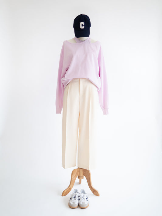 ベーシックワイドパンツ【ホワイト】