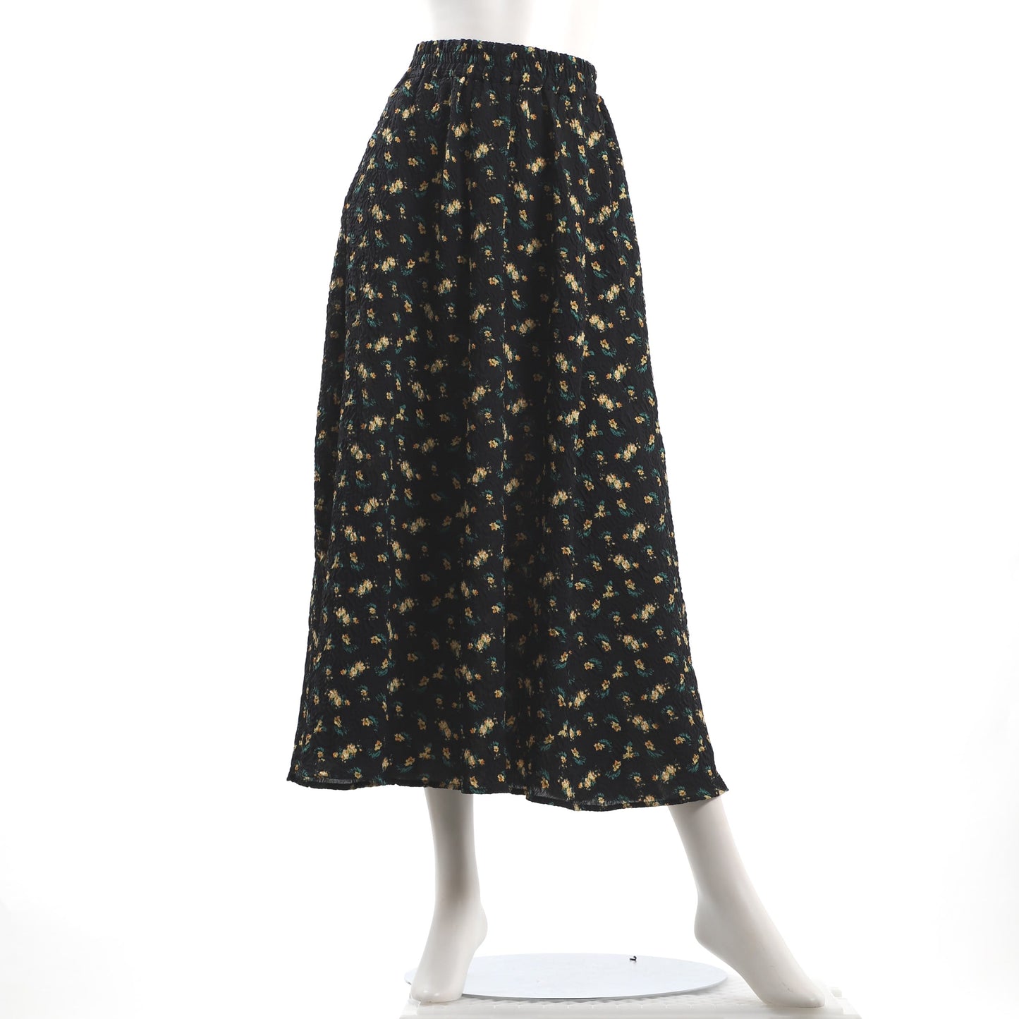 小花柄フレアスカート