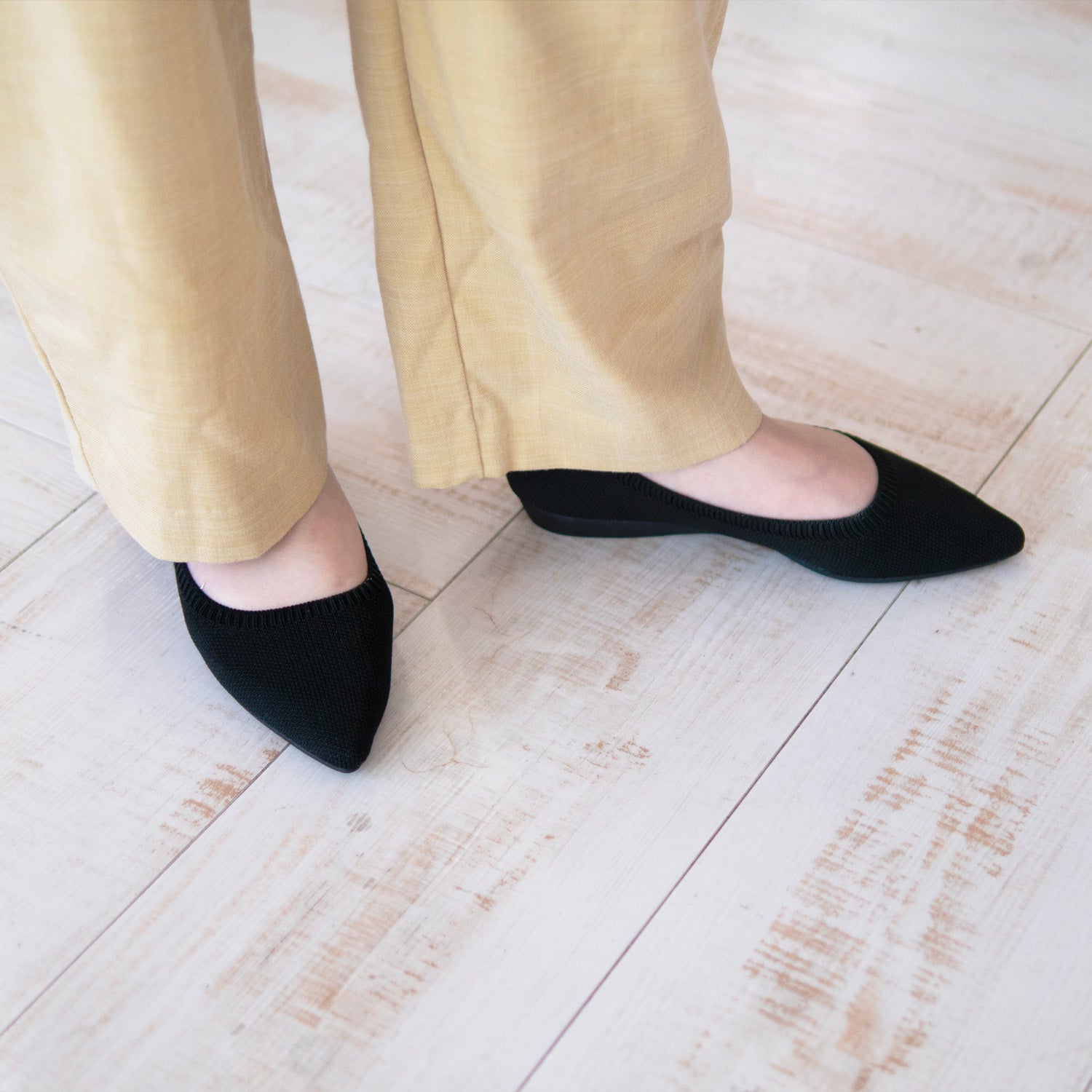 ベーシック ポインテッド パンプス【ブラック】