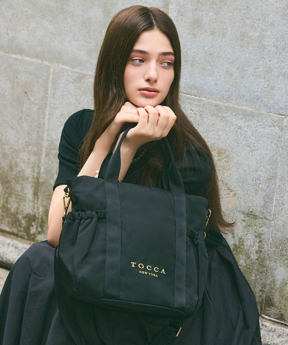 【9月中旬発送予定】SANA sidepocket tote【ブラック】