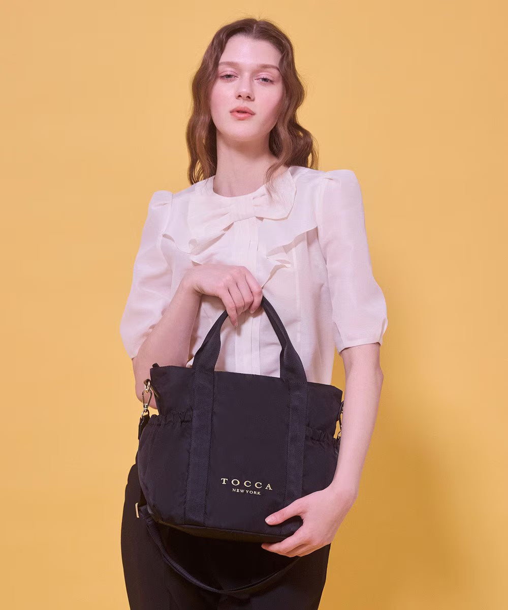 【9月中旬発送予定】SANA sidepocket tote【ブラック】