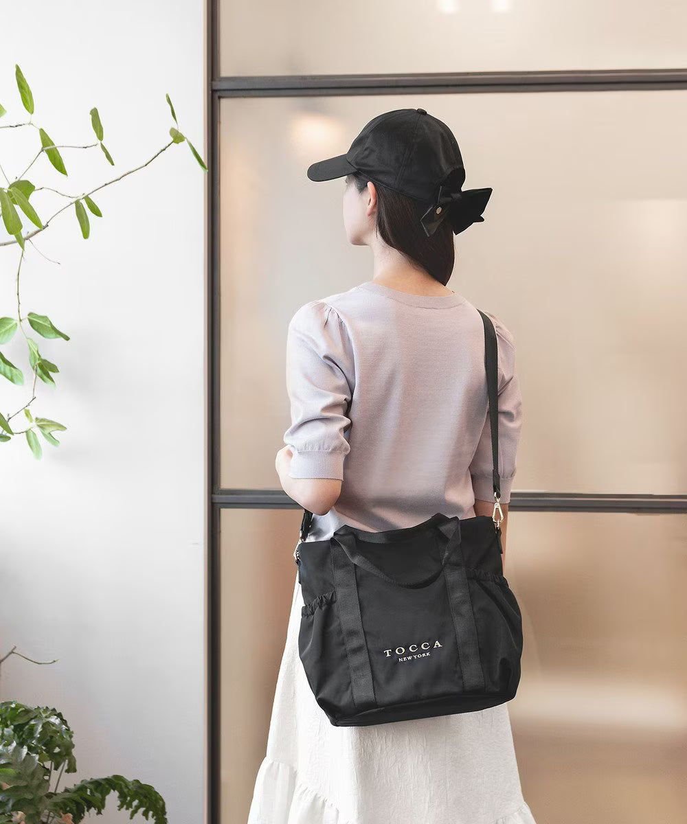 SANA sidepocket tote【ブラック】